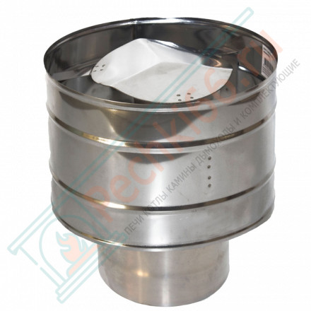 Оголовок с дефлектором (НЕРЖ-439/0,5-НЕРЖ-439/0,5) d-150/210 (УМК)