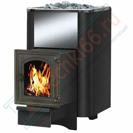 Чугунная печь для бани Сенсация 22 Антрацит ДТ-4С (Везувий) до 24 м3