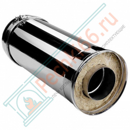 Сэндвич труба V50R с изол L=500 (AISI-310S/0,8-ОЦИНК-RAL/0,5) d-130/230 (Вулкан-Cerablanket)