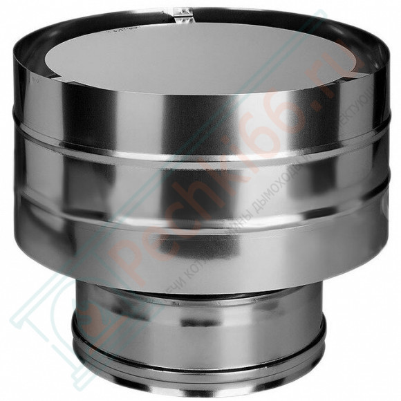 Дефлектор на трубу с изол (НЕРЖ-321/0,5-НЕРЖ-439/0,5) d-150/230 (Дымок-Lux) в Тюмени