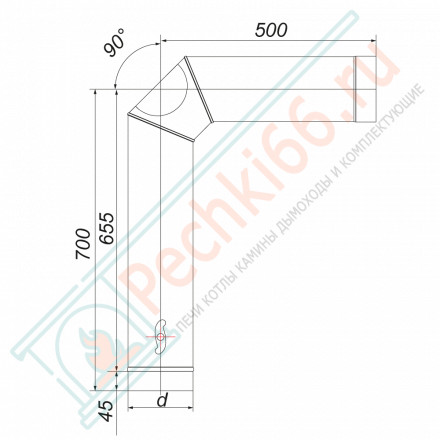 Элемент подключения VBR, черный (НЕРЖ-439/0,8) d-150 (Вулкан)