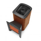 Печь для бани Тунгуска 2017 Inox Витра терракота (T.M.F) до 18 м3