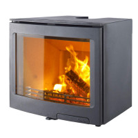 Чугунная топка i5 панорамное стекло, цвет серый (Contura)