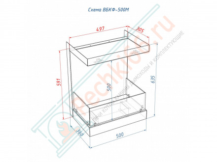 Встраиваемый биокамин Lux Fire Фронтальный 500 M