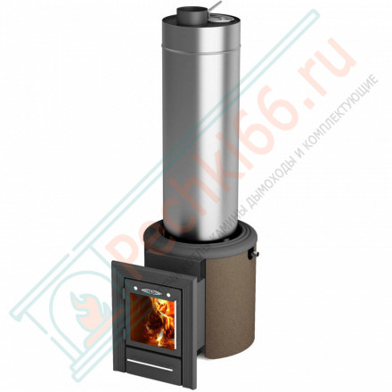 Печь для бани Скоропарка 3 Inox Люмина Б черная бронза (T.M.F)