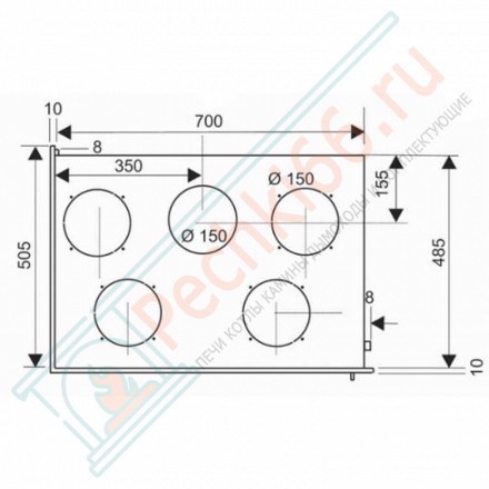 Каминная топка Neo 67 VL2 (Supra) 8 кВт