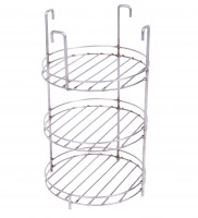 Этажерка 3х ярусная с бортиком d-230 мм (Россия)