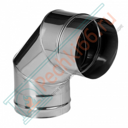 Отвод 90° без изол (НЕРЖ-321/0,5) d-250 (Дымок-Lux)