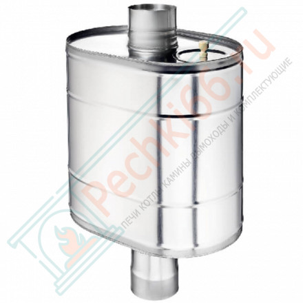 Натрубный бак для воды (НЕРЖ-439/0,8мм) 80 л, d-150 (УМК)