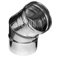 Колено 45° (НЕРЖ-430/0,5) d-120 (Ferrum GS) Колено 45° (НЕРЖ-430/0,5) d-120 (Ferrum GS)