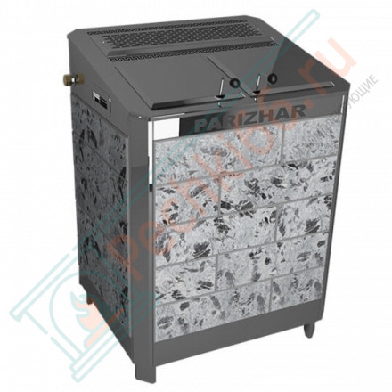 Электрическая паротермальная печь ПАРиЖАР 12 кВт, серпентенит «Премиум» (Инжкомцентр ВВД) до 15,5 м3