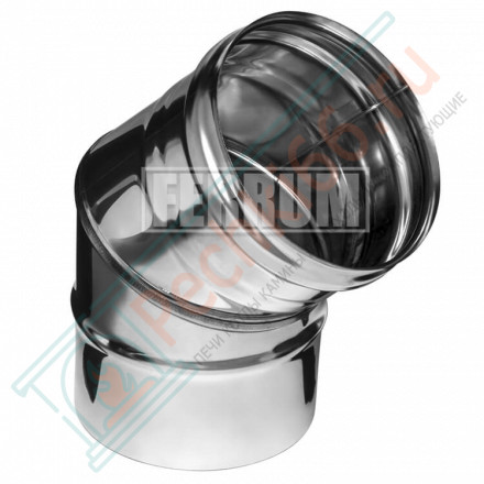 Колено 45° (НЕРЖ-430/0,8) d-115 (Ferrum HF)