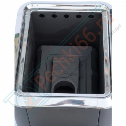 Чугунная банная печь Сибирь-20, конвекционная, с панорамной дверцей (НМК)