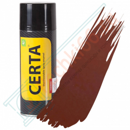 Термостойкая краска аэрозоль 0,52л, красно - коричневый, +500°С (Certa)
