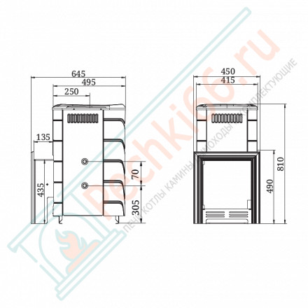 Газовая печь для бани Уренгой 2018 Inox БСЭ ТО антрацит (T.M.F)