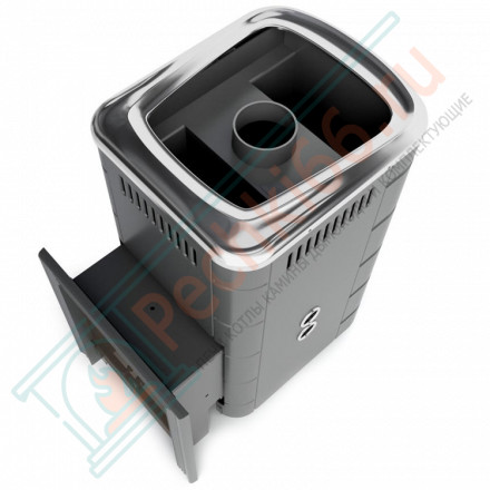 Газовая печь для бани Уренгой 2018 Inox БСЭ ТО антрацит (T.M.F)