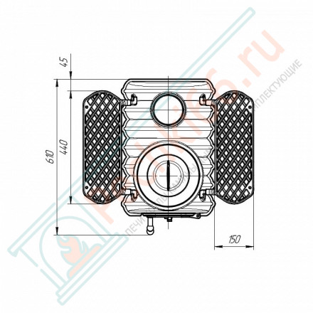 Отопительно-варочная печь Тайга PRO (ProMetall)