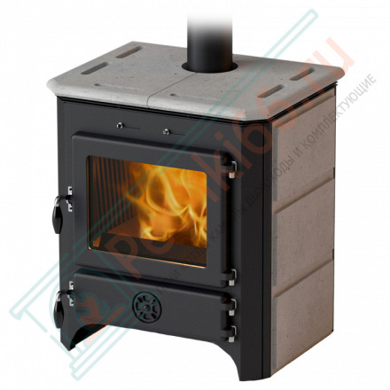 Печь-камин Vulkan Stone, талькохлорит (MBS) до 340 м3