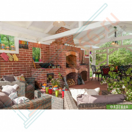 Плитка прямая Старый Замок Мини (0.88 м2 в коробке) (Терракот)