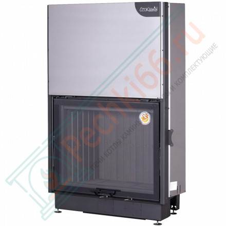 Топка Вега 1000 MPB подовое горение принтинг черный шамот (Экокамин)