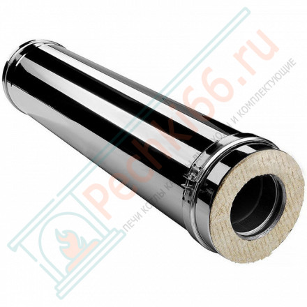 Сэндвич труба V50R с изол L=1000 (AISI-321/0,8-AISI-304/0,5) d-160/260 (Вулкан-Cerablanket)