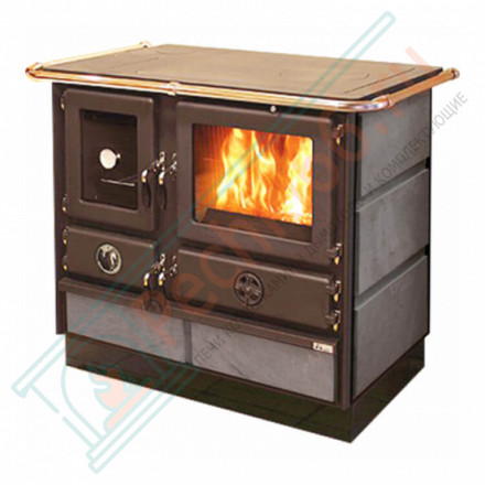 Печь-плита Magnum Super Termo Stone L/R, увеличенная топка и теплообменник, с талькохлоритом, левая или правая духовка (MBS) до 420 м3