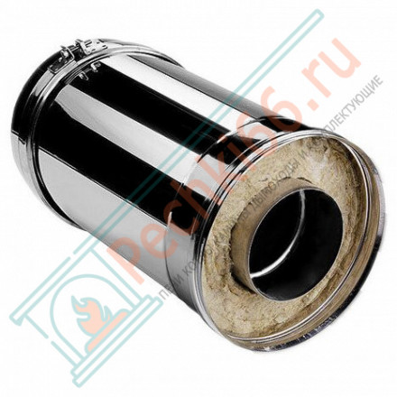 Сэндвич труба V50R с изол L=250 (AISI-310S/0,8-ОЦИНК-RAL/0,5) d-300/400 (Вулкан-Cerablanket)