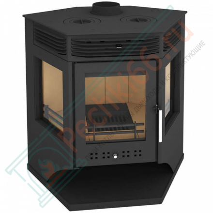 Печь-камин Москва-12 с плитой (Мета) до 240 м3