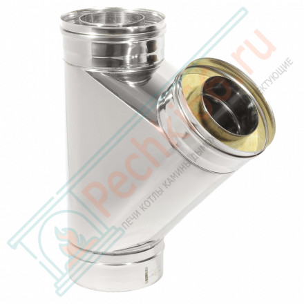 Тройник Термо TРТ(М)-Р 45° + 2 хомута (316-0.8/304-0.5) d-150/250 (ТиС Промо)