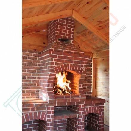 Плитка угловая Шамот Мини, шт. (Терракот)