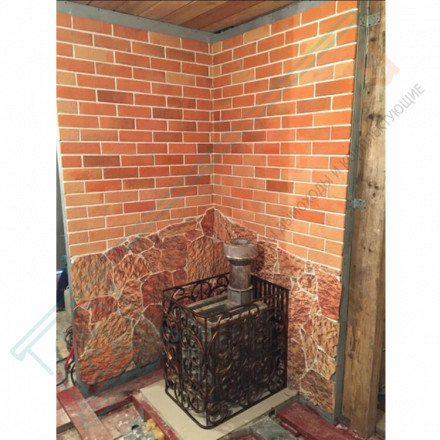 Плитка прямая Шамот макси (0.8 м2 в коробке) (Терракот)