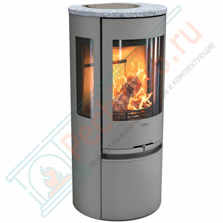Печь-камин 556:3 Style, верх талькомагнезит, цвет серый (Contura)