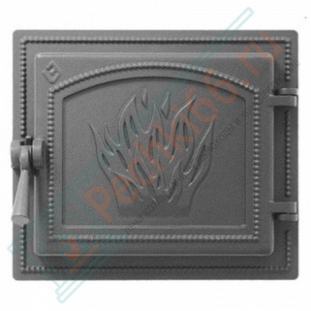 Дверца печная чугунная 261, антрацит (Везувий)