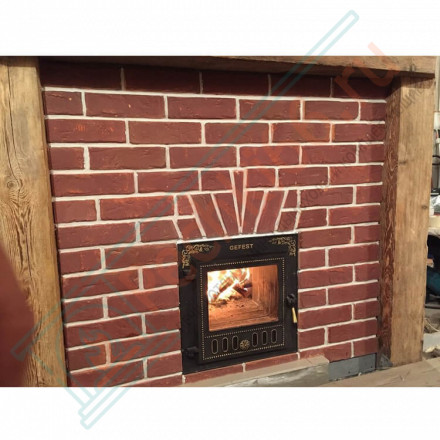 Плитка прямая Шамот мини (0.96 м2 в коробке) (Терракот)