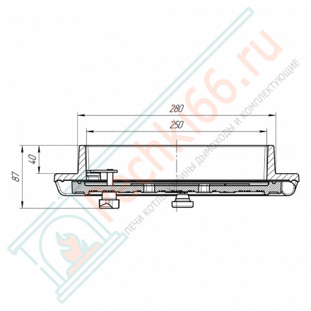 Дверца поддувальная «Артика» (Prometall)