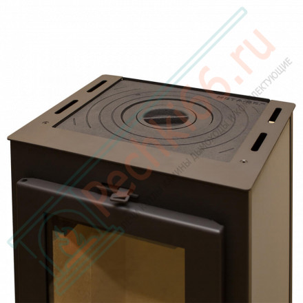 Печь-камин Нарва 7 АОТ-7,0 с плитой (Мета-Бел)