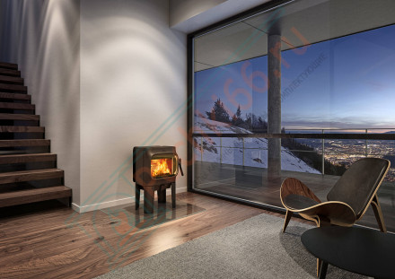 Чугунная печь-камин F 105 R LL BP, стеатит (Jotul)