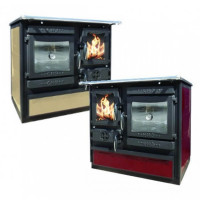 Печь-плита GULIVER THERMO CREAM левая (Guca) до 220 м3