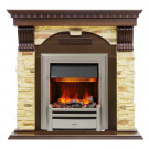 Электрокаминокомплект Dublin - Темный дуб / Сланец с очагом Chesford
