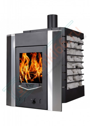 Печь для бани № 07МС с сеткой для камней из нержавеющей стали