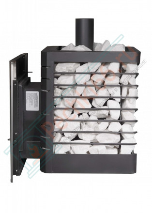 Печь для бани № 07МС с сеткой для камней из нержавеющей стали