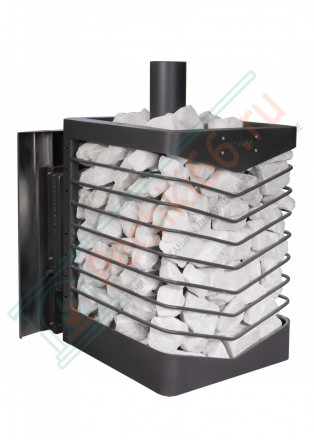 Печь для бани № 07МС с сеткой для камней из нержавеющей стали