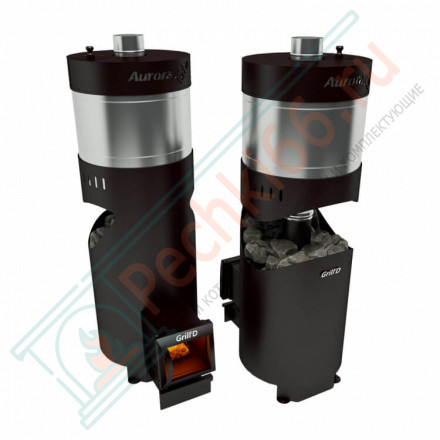 Печь для бани Aurora 160 Trio long black (Grill’D)