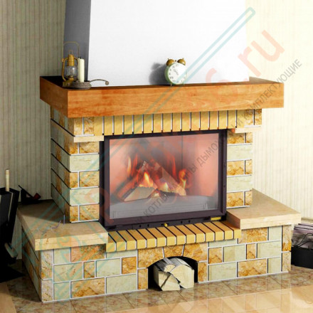 Облицовка Тотем 800, бежево-кремовый, жёлто-коричневый, жёлтый, песочно-желтый (Мета)