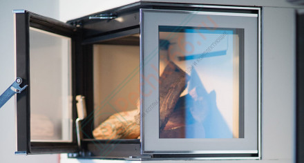 Каминная топка N-20A правое открывание, цвет - хром (Nordpies)