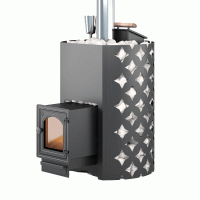 Чугунная банная печь Etna 18 ДТ- 4С Закрытая каменка (Этна)