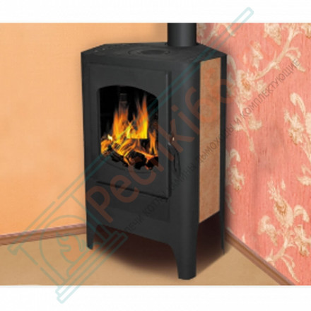 Печь-камин Бавария Эко, угловая с плитой (ЭкоКамин) до 150 м3