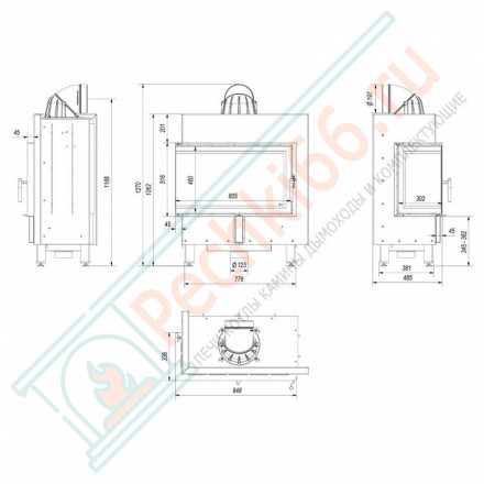 Стальная топка LUCY/14/L/BS (Kratki)