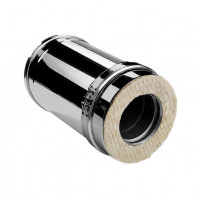 Сэндвич труба V50R с изол L=250 (AISI-321/0,8-AISI-304/0,5) d-120/220 (Вулкан-Cerablanket)