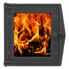 Дверка топочная ДТ-4С со стеклом окрашенная (Рубцовск-Литком)